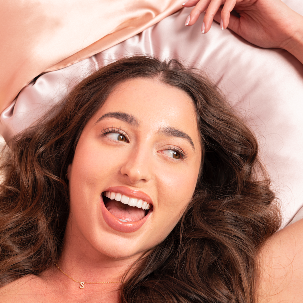 100% Silk Zippered Pillowcase Dusty Pink